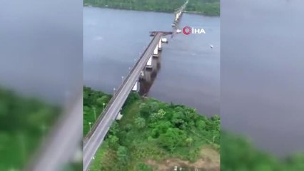 Brezilya'da Nehrin Üzerindeki Köprü Çöktü