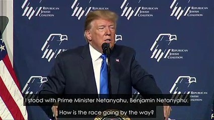 Trump tells US Jews Netanyahu is ‘your prime minister’
