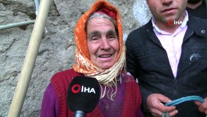 Bir istedi, beş ineği oldu...Sabiha Nine'nin yüzü yardımsever vatandaşlar sayesinde güldü