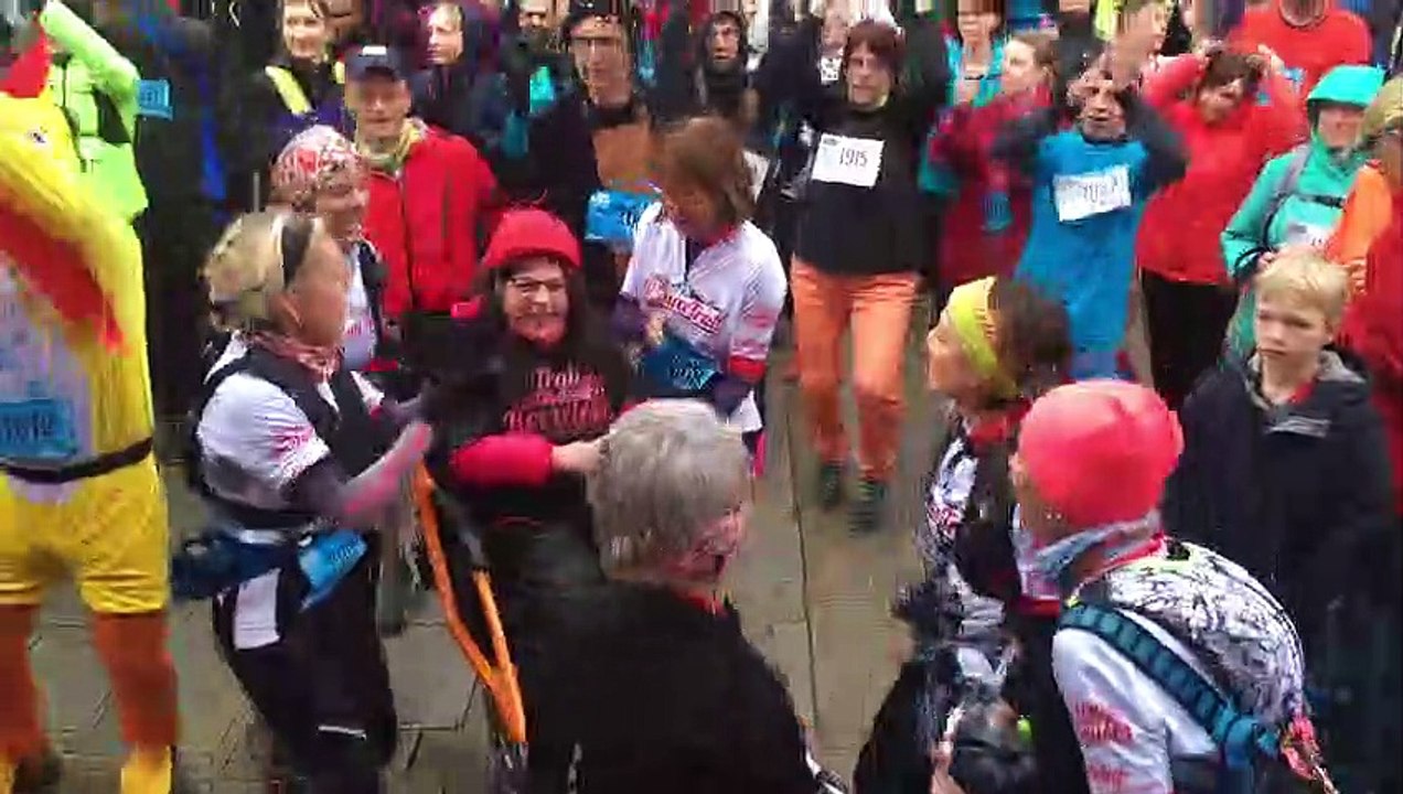 Ambiance d'avant-course, top départ et arrivée.... Trail des reculées 2019