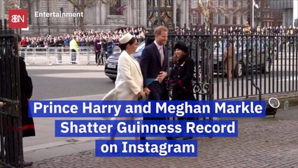 Prince Harry and Duchess Meghan Break Instagram Records