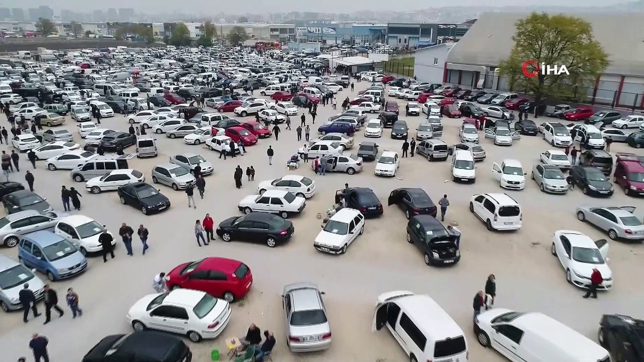 Bursa’da 'Nöbetçi Noter' uygulaması başladı, araba pazarında adım atacak yer kalmadı
