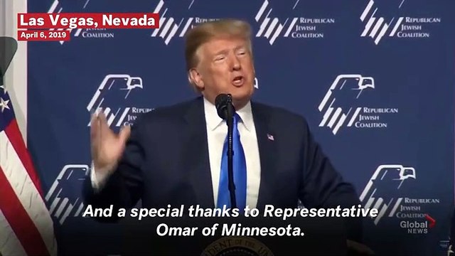 Donald Trump Says Ilhan Omar 'Doesn't Like Israel'