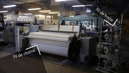 La fabrication industrielle d'un tissu chez Coublanc textiles