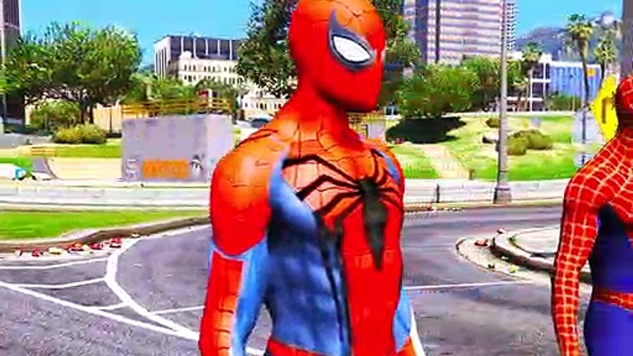 ALL SPIDERMAN SUIT VS THE AVENGERS - Hulk, Iron Man, Captain America, Black Widow, Thor