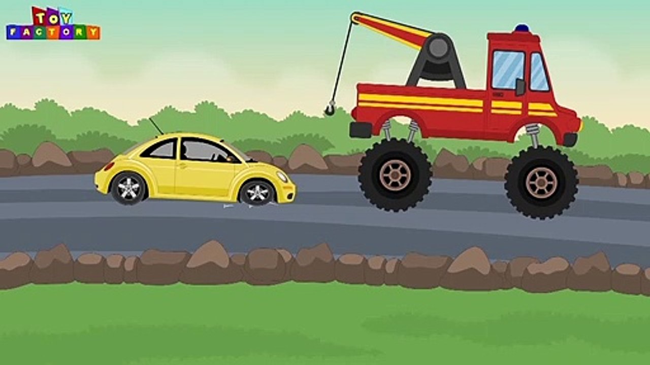 voiture catroon pour les enfants de - de la dépanneuse pour les enfants | jcb vidéo pour les enfants