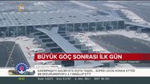 İstanbul Havalimanı'nda taşınma sonrası ilk uçuş heyecanı yaşandı