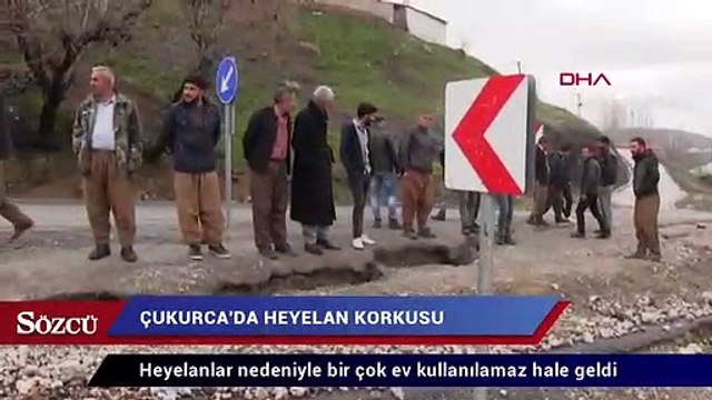 Çukurca'da heyelandan dolayı 15 ev boşaltıldı