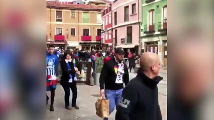 Batalla campal en León entre ultras de la Cultural y Ponferradina
