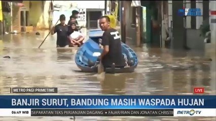 Banjir Kabupaten Bandung Mulai Surut