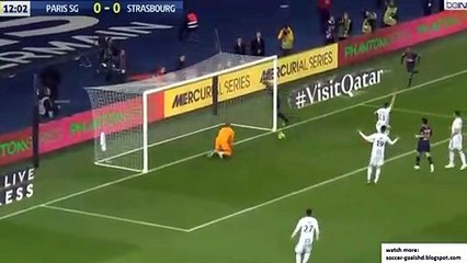 Résumé PSG - Strasbourg but But Choupo-Moting 1 - 0