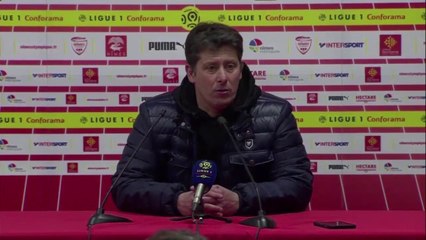 Conférence de presse Fabien Mercadal après Nîmes / SMCaen