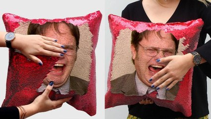 You Can Buy a Pillow That Secretly Reveals Dwight Schrute’s Face