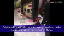 Cristiano Ronaldo muestra las increíbles habilidades de su hijo Mateo
