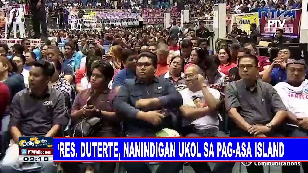 Pres. #Duterte, nanindigan ukol sa Pag-asa island