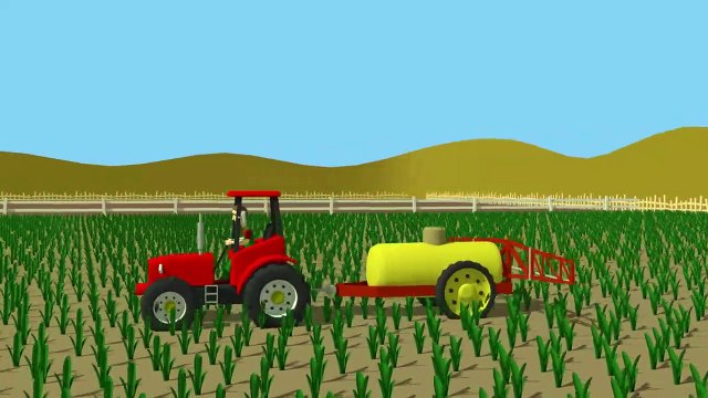 الجرارات للأطفال - الرسوم المتحركة | الفيديو قصة | جرارات الرسوم المتحركة للأطفال . جرار