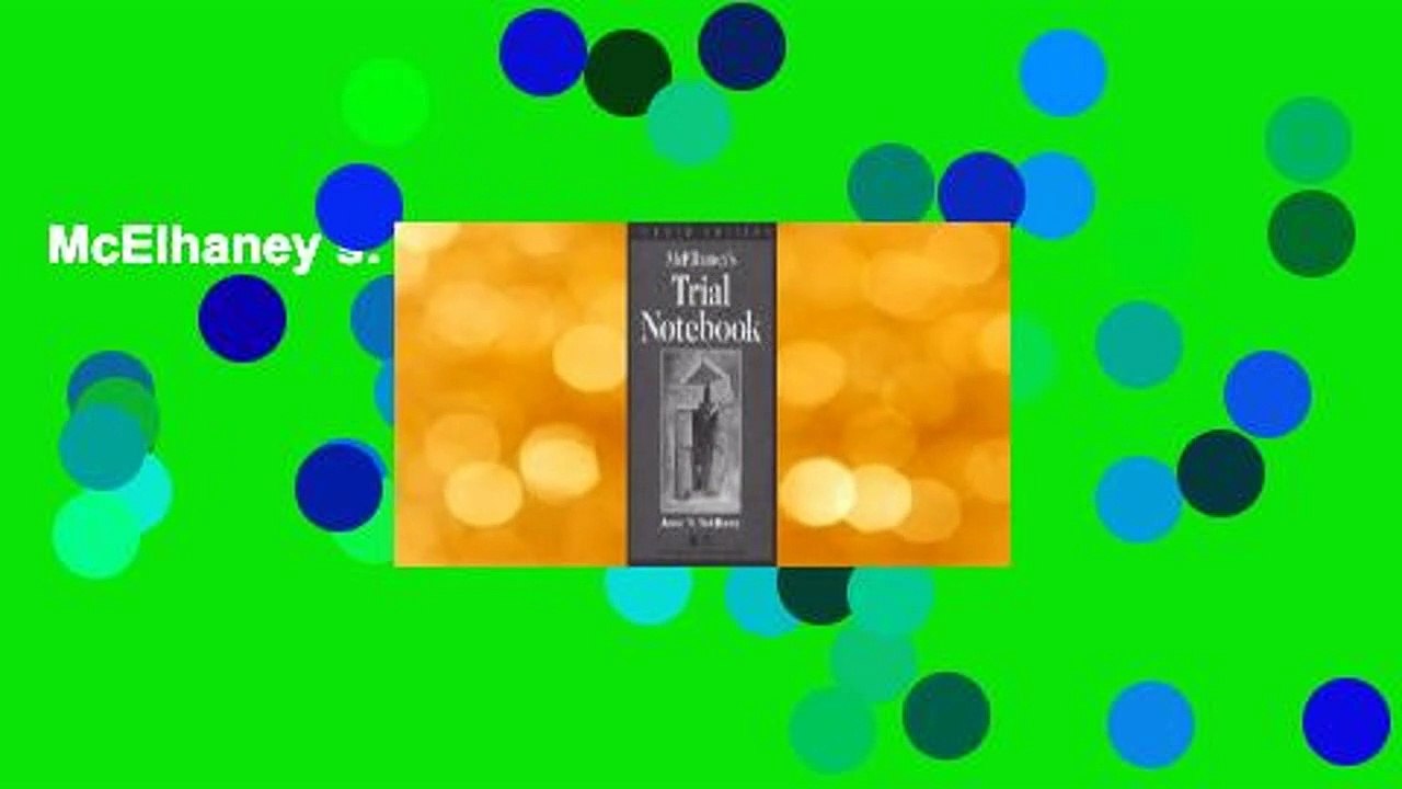 McElhaney s: Trial Notebook