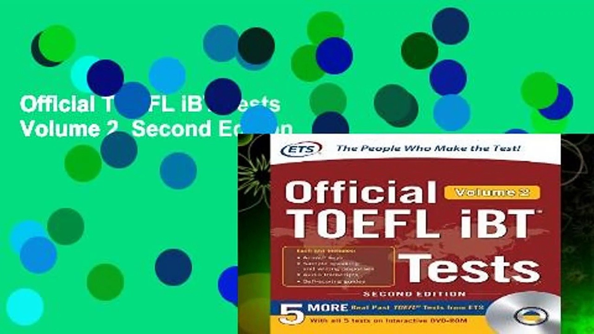 Official Toefl Ibt Tests Volume 2 Second Edition Video Dailymotion