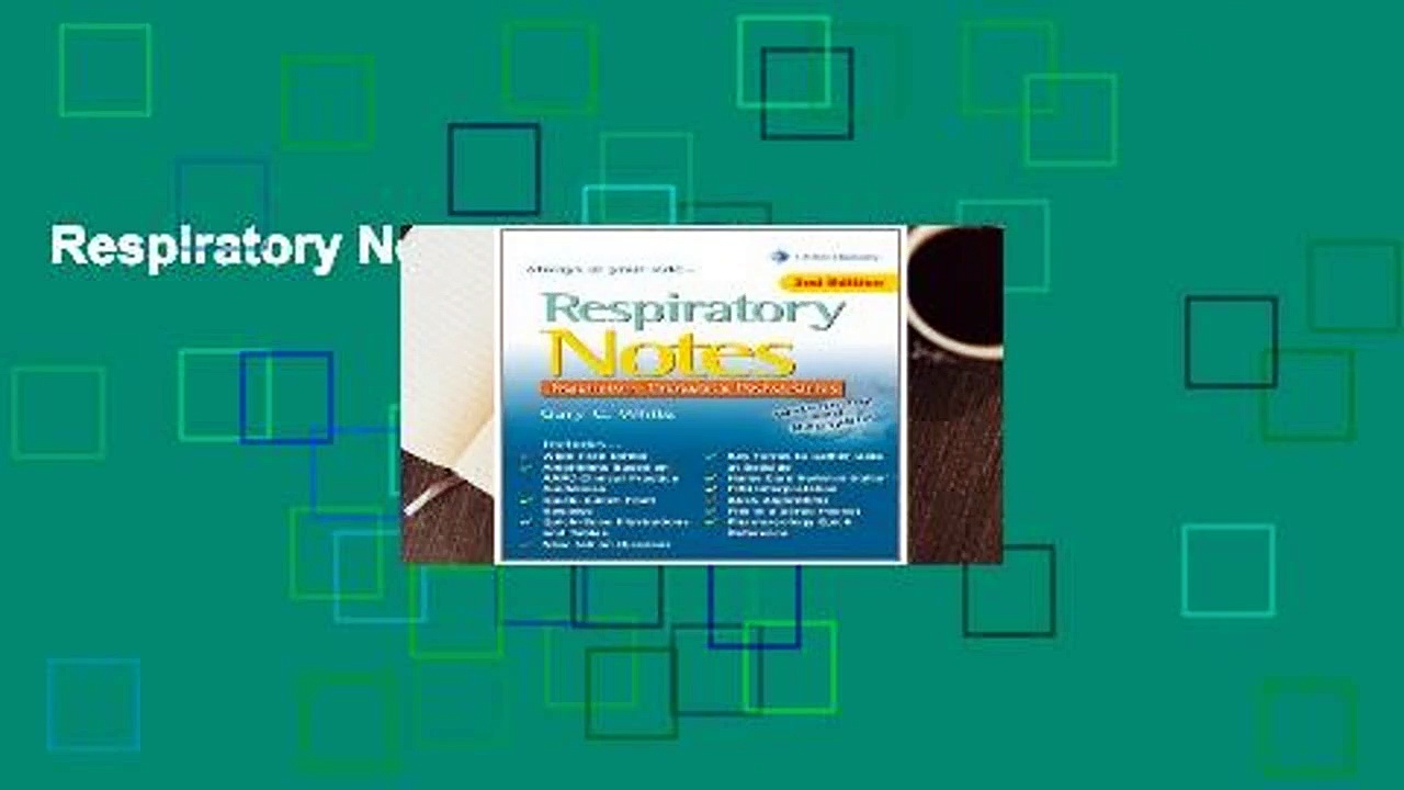 Respiratory Notes (Davis s Notes)