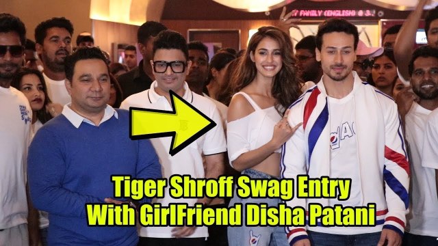 Tiger Shroff SWAG ENTRY With GF Disha Patani At Har Ghoont Mein Swag Song Launch