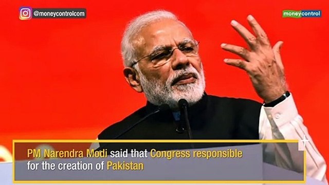 PM Narendra Modi blames Congress for Pakistan creation, slams 'chowkidar chor' jibe