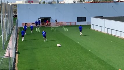 Gameiro y Sobrino vuelven a los entrenamientos pensando en el Villarreal