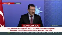 AK Parti Genel Başkan Yardımcısı Ali İhsan Yavuz konuşuyor