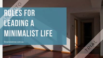 Rules For Leading A Minimalist Life