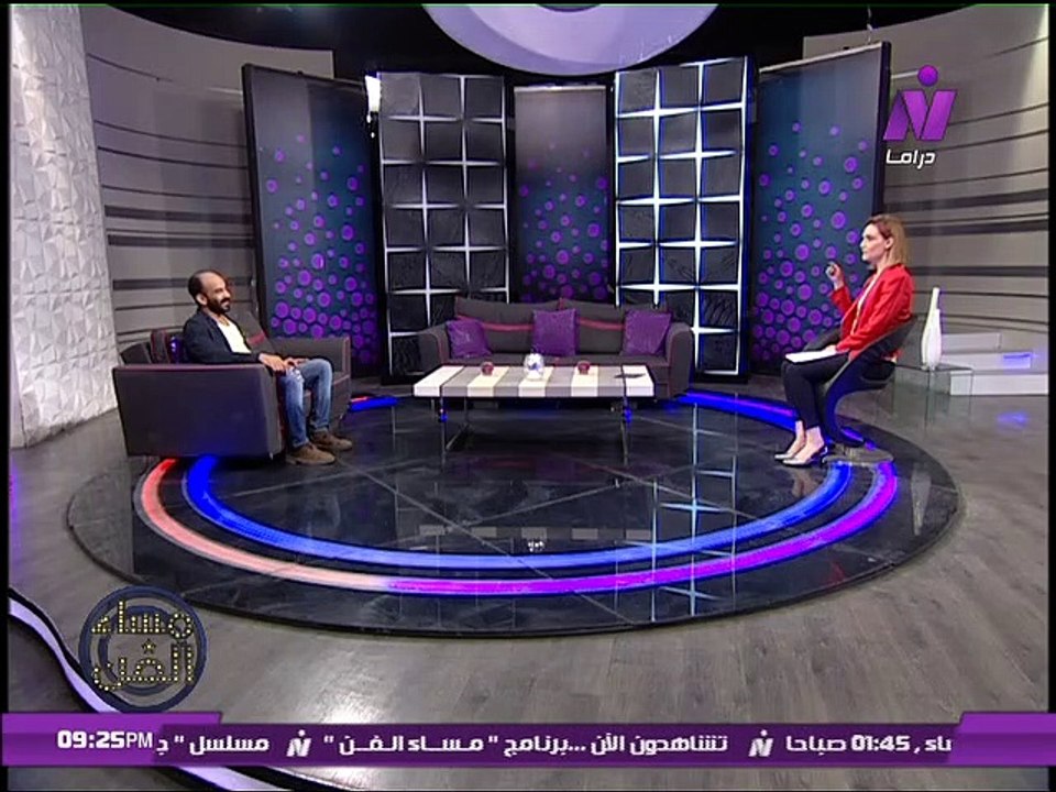 الفنان ياسر الزنكلونى فى مساء الفن مع الاعلامية  شيراز الوفائى