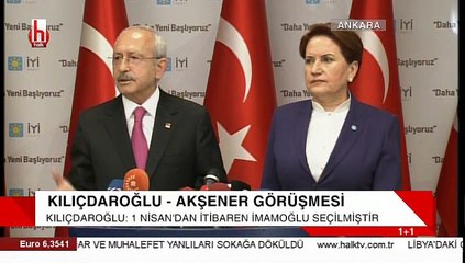 Kılıçdaroğlu ve Akşener'de açıkladı: İstanbul'un başkanı Ekrem İmamoğlu