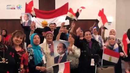 شاهد الجالية المصرية بأمريكا تعزف سيمفونية فى حب مصر