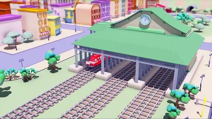 Troy le Train -  Jerry la VOITURE DE COURSE a un ACCIDENT avec ce CHENAPAN de Tyler - Dessin animé