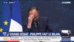 Perturbé dans son discours sur le bilan du grand débat, Édouard Philippe ironise
