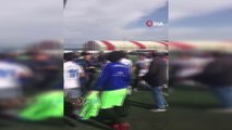 Türkiye U17 Şampiyonası'nda tekmeler ve yumruklar havada uçuştu...Kavga anları kamerada