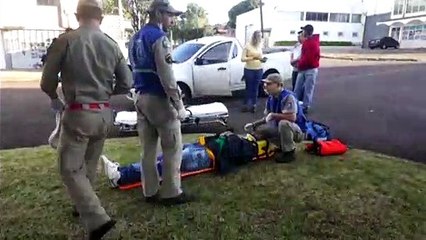 Siate é acionado após colisão entre carro e moto no S. Cristóvão