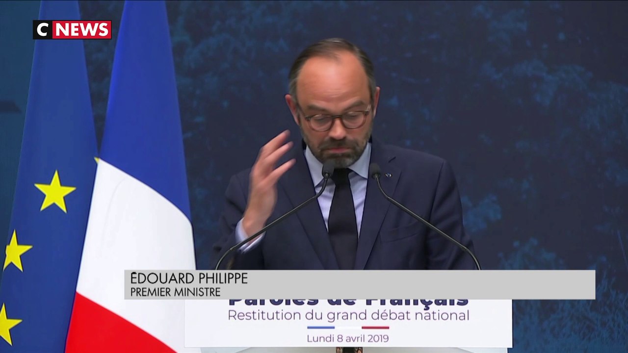 Synthèse du grand débat national : ce qu'il faut retenir de l'intervention d'Edouard Philippe