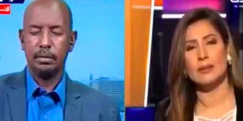 Sudan'da Bir Adam Canlı Yayında Uyuya Kaldı