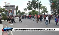 Demo Tolak Pembangunan Pabrik Semen Berujung Bentrok Antara Mahasiswa & Polisi