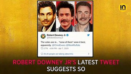 Did Thanos snap Robert Downey Jr, Chris Evans, and Mark Ruffalo's moustaches?