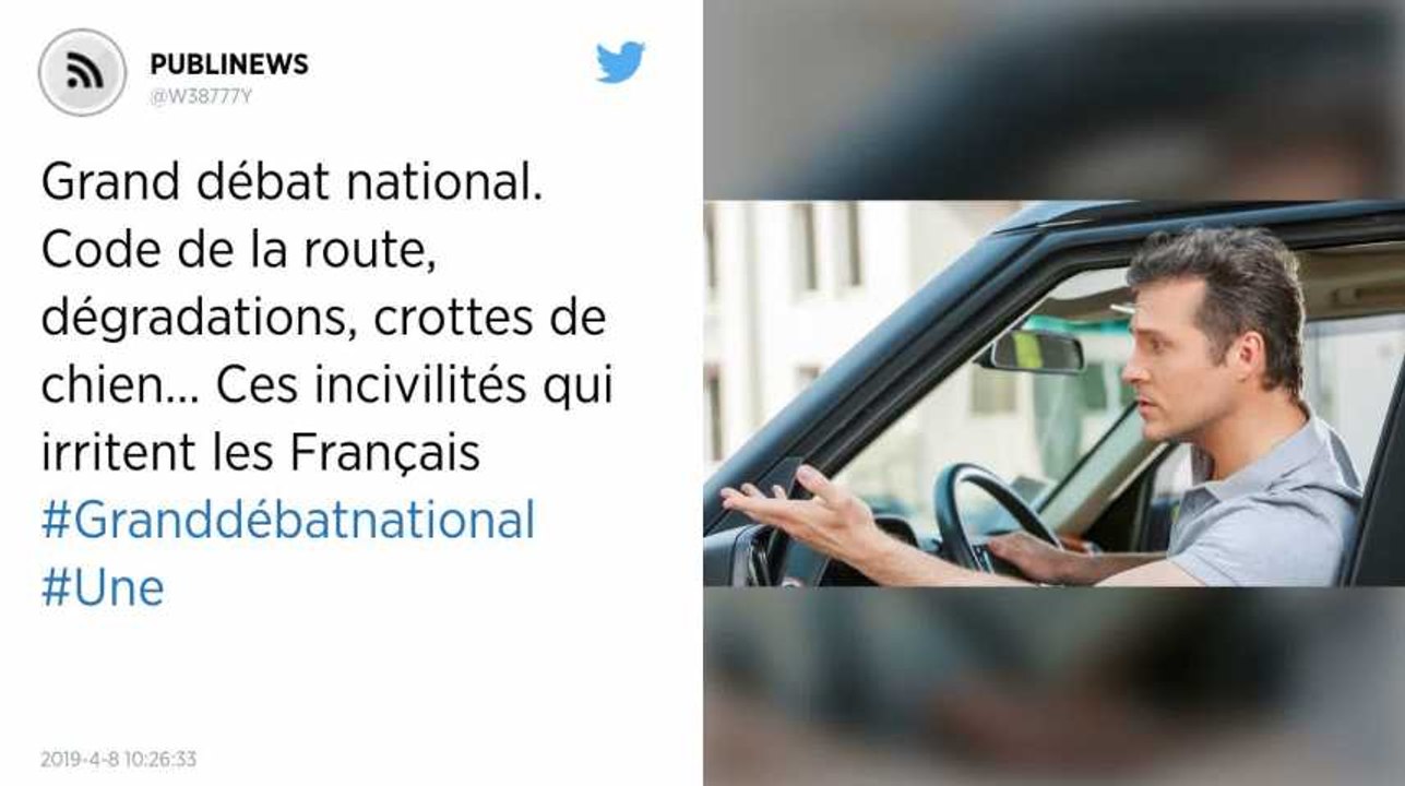 Grand débat. Agressivité au volant, crottes de chien, déchets sauvages… Ces incivilités qui irritent les Français