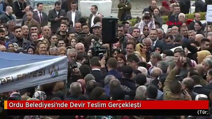 Ordu Belediyesi'nde Devir Teslim Gerçekleşti