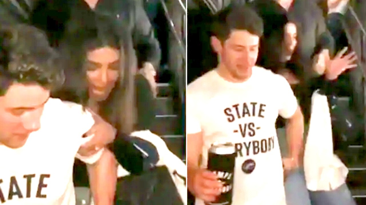 Priyanka Chopra's Funny Reaction As She Trips Down The Stairs With Nick Jonas