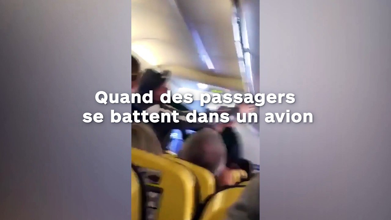Quand des passagers se battent dans un avion !