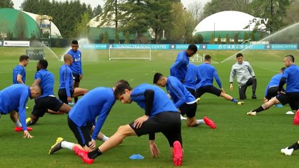 Inter vs Atalanta training skills