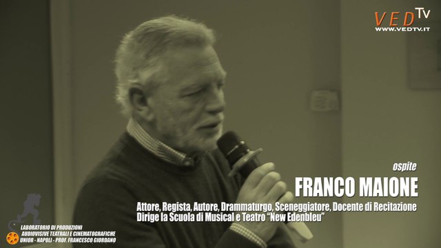 Incontro-lezione con il regista FRANCO MAIONE - LABORATORIO DI PRODUZIONI AUDIOVISIVE, TEATRALI E CINEMATOGRAFICHE a.a.2018/19 - Prof. Francesco Giordano - VIDEO: Incontro con l'ospite FRANCO MAIONE