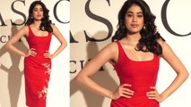 Jhanvi Kapoor STUNS in red dress at Sabyasachi event;Watch video | Boldsky