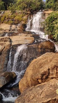 Beautiful natural waterfall
