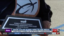 Arvin High School color guard team wins silver medal at a world championship