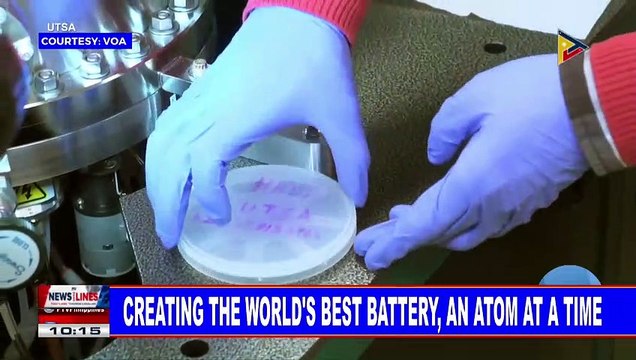 GLOBAL NEWS: Creating the World's Best Battery, an Atom at a Time