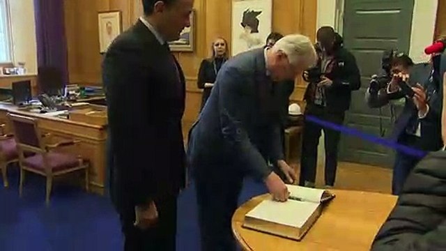 Michel Barnier meets Leo Varadkar in Dublin